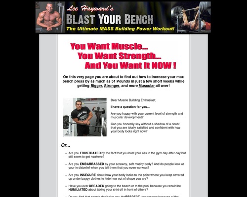 Blast Your Bench Increase Your Bench Press Program