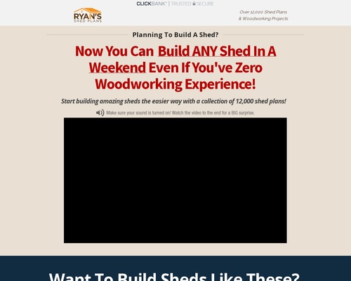 Ryan Shed Plans 12,000 Shed Plans and Designs For Easy Shed Building! – RyanShedPlans